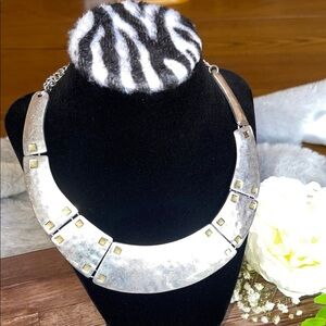 Elegant Silver and Gold Women's Necklace